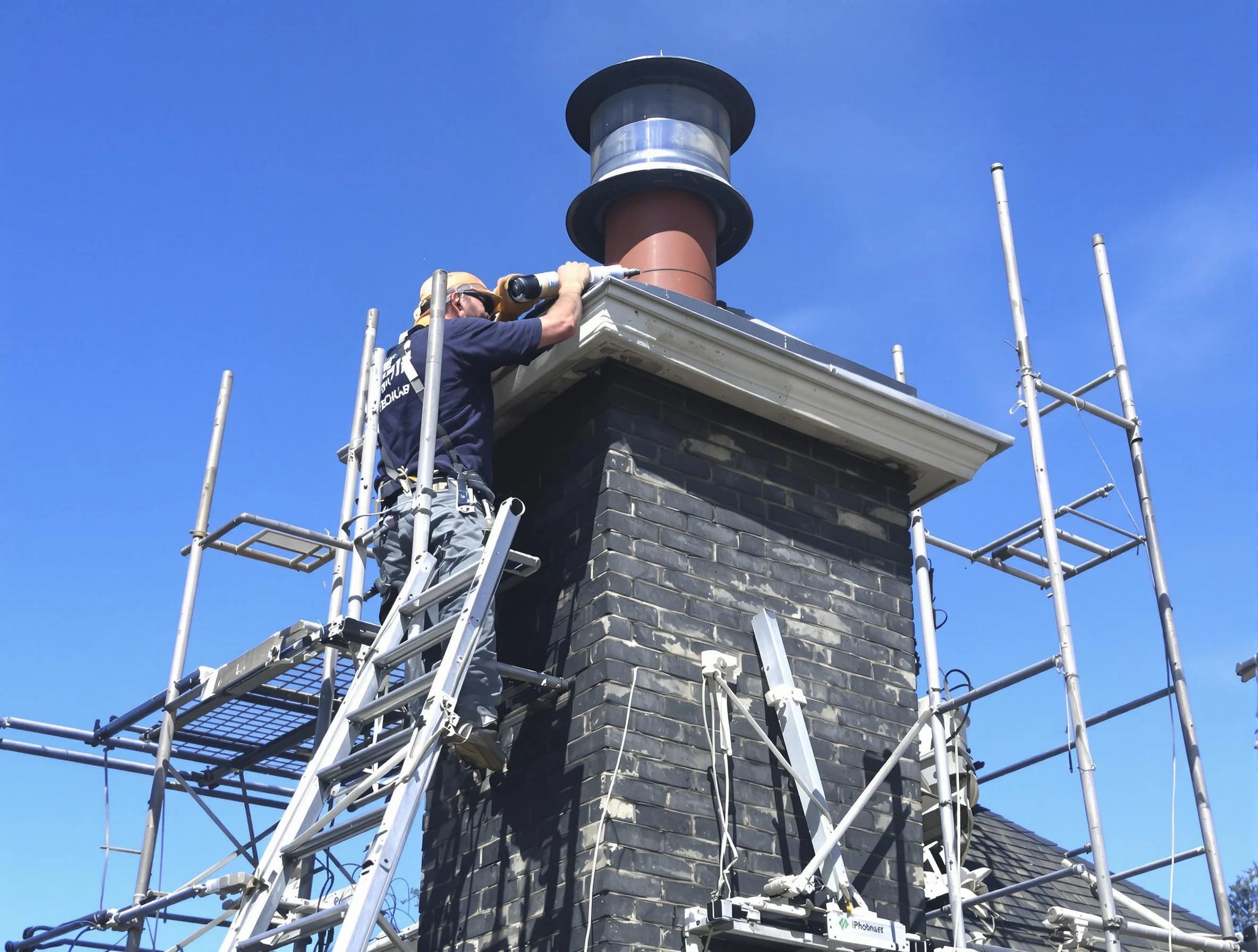 Sturdy chimney crown finished by Irvington Chimney Sweep in Irvington, NJ