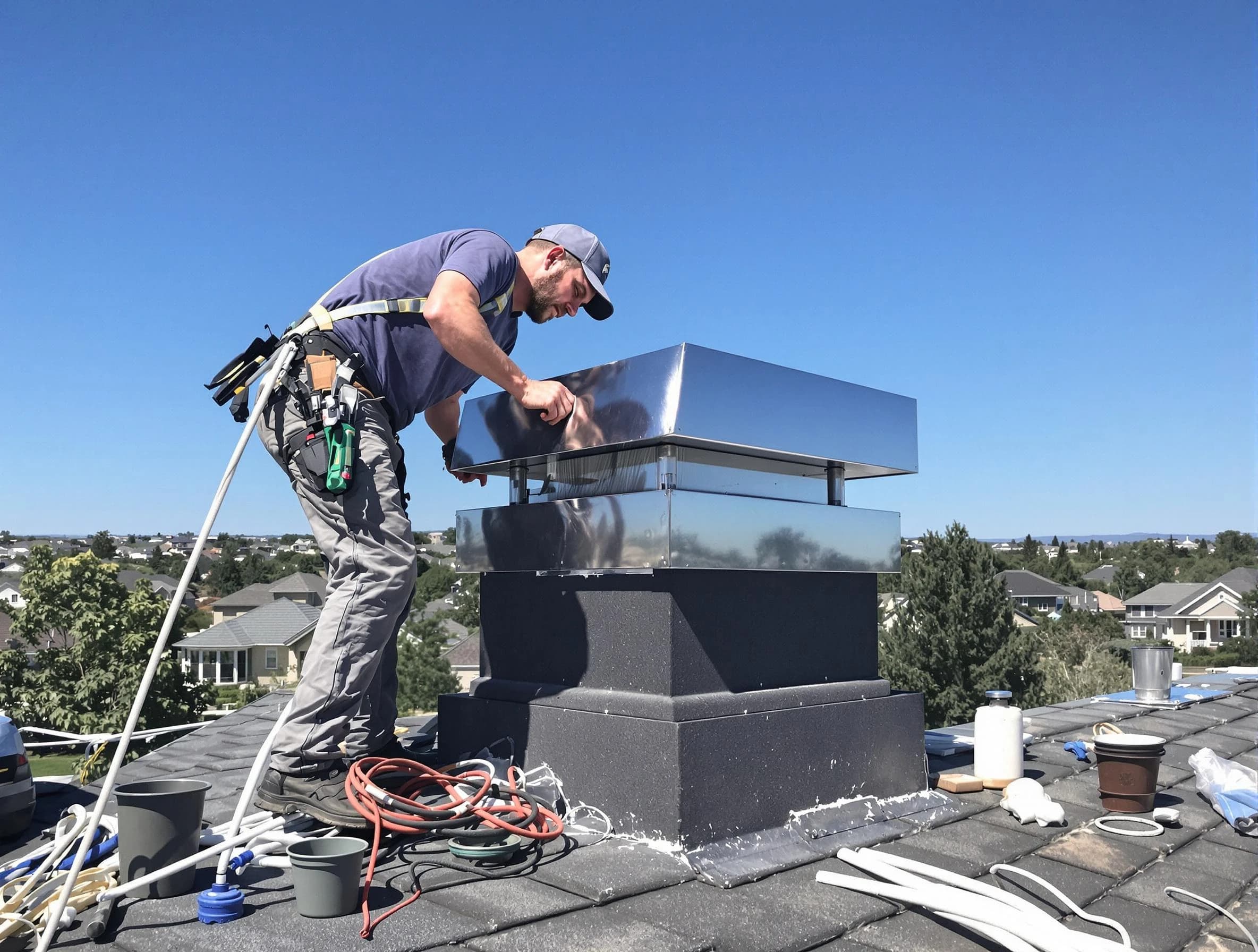 Chimney Cap Services service in Irvington, NJ
