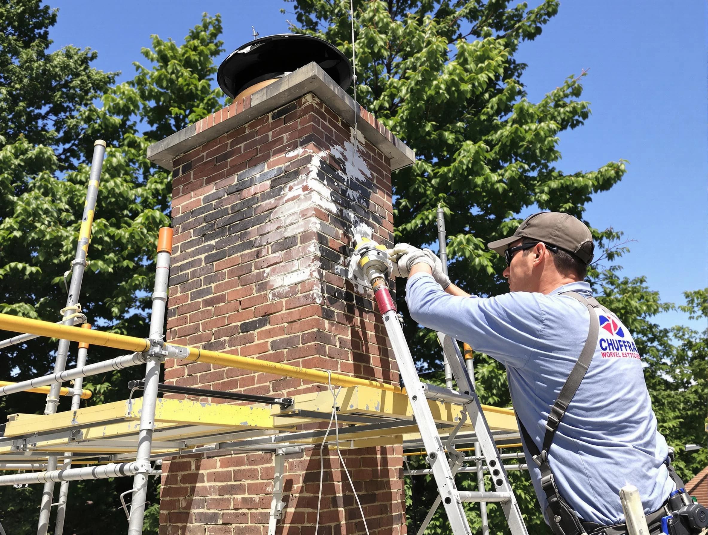Structural chimney repair by Irvington Chimney Sweep in Irvington, NJ