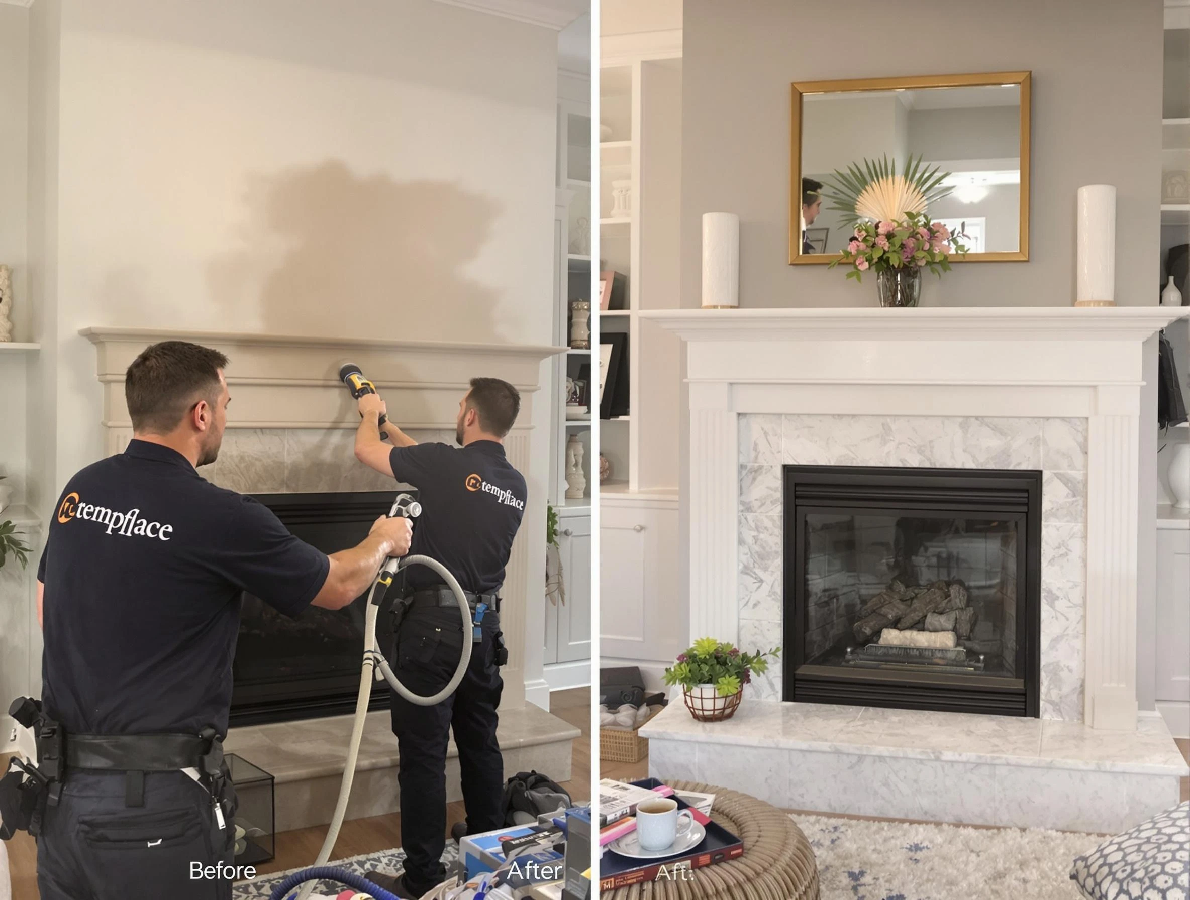 Professional soot removal by Irvington Chimney Sweep team in Irvington, NJ